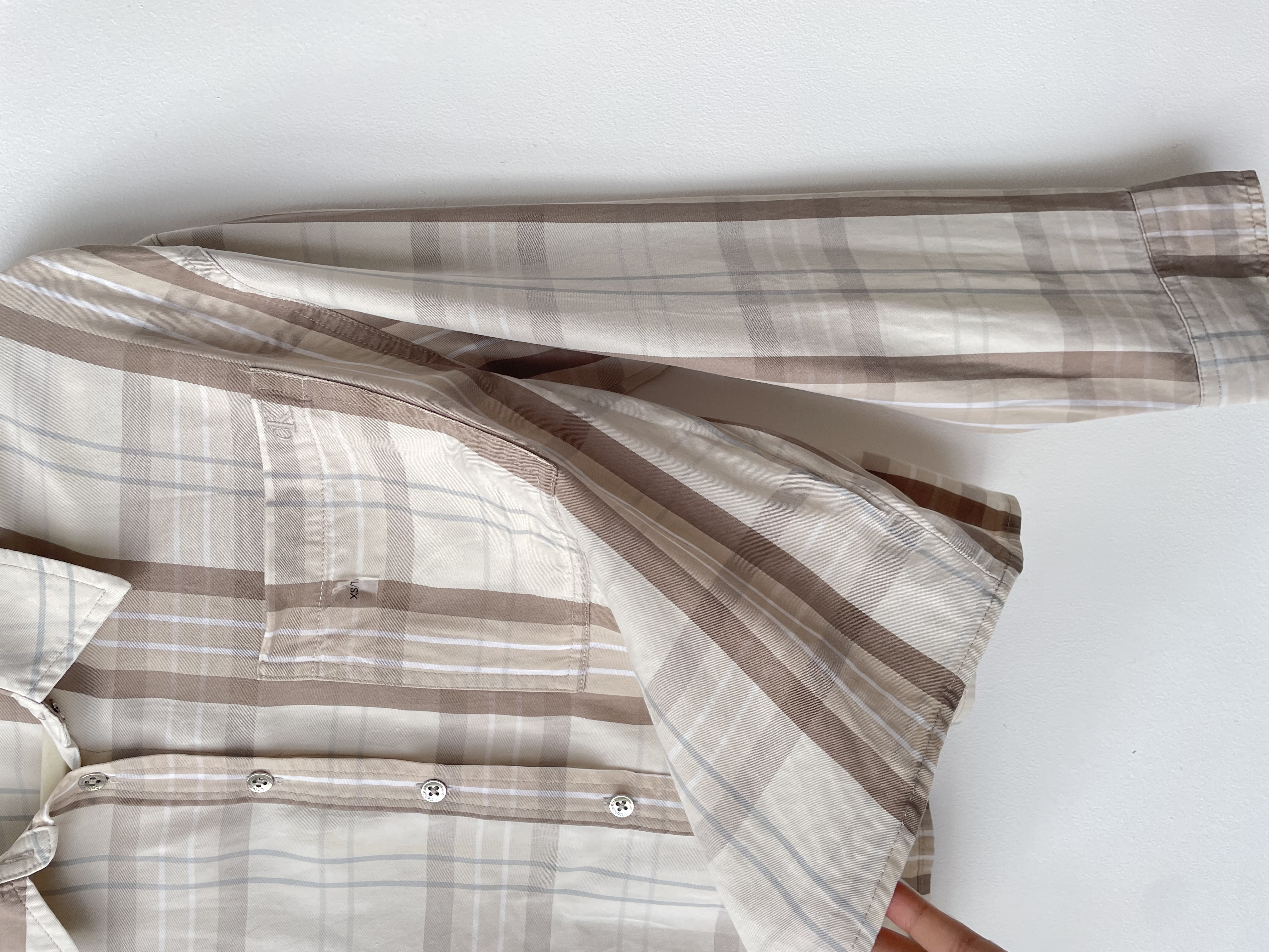 Blusa tartán. Talla: XS oversized 2