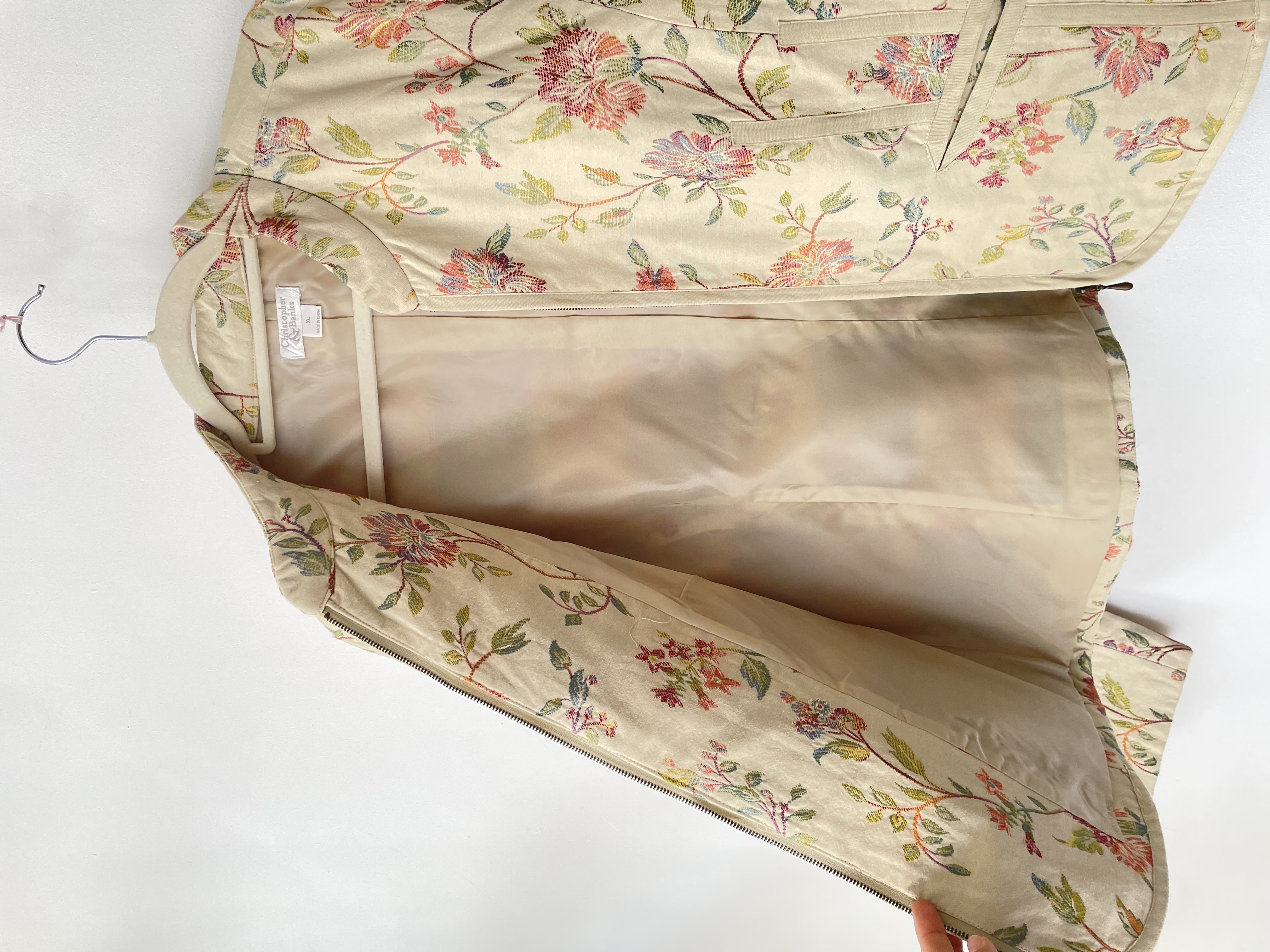 Chaqueta flores. Talla: XL 2