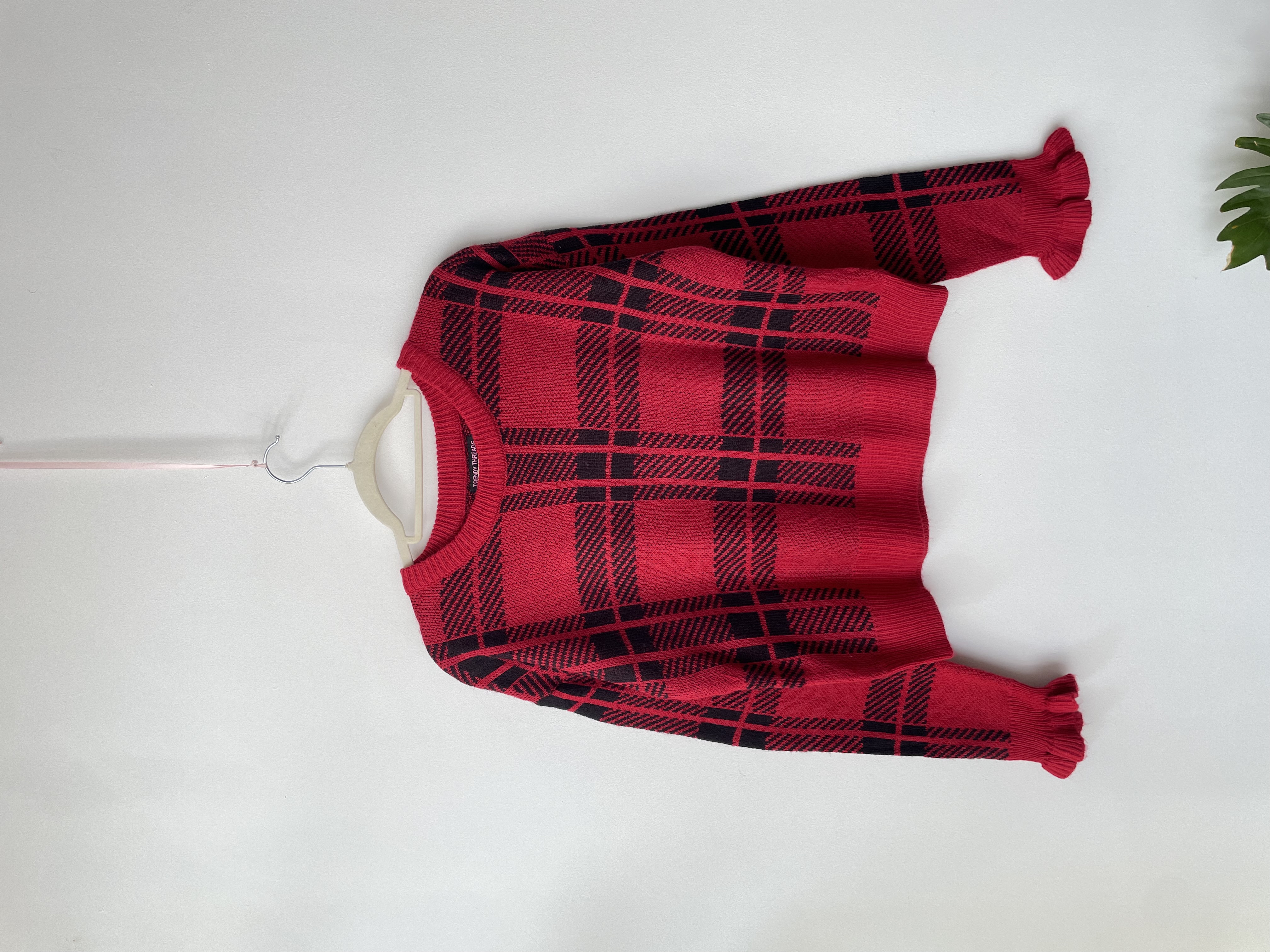 Sweater tartán. Talla: L 1