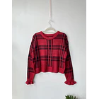 Sweater tartán. Talla: L 1