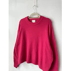 Sweater fucsia. Talla: M oversized 2