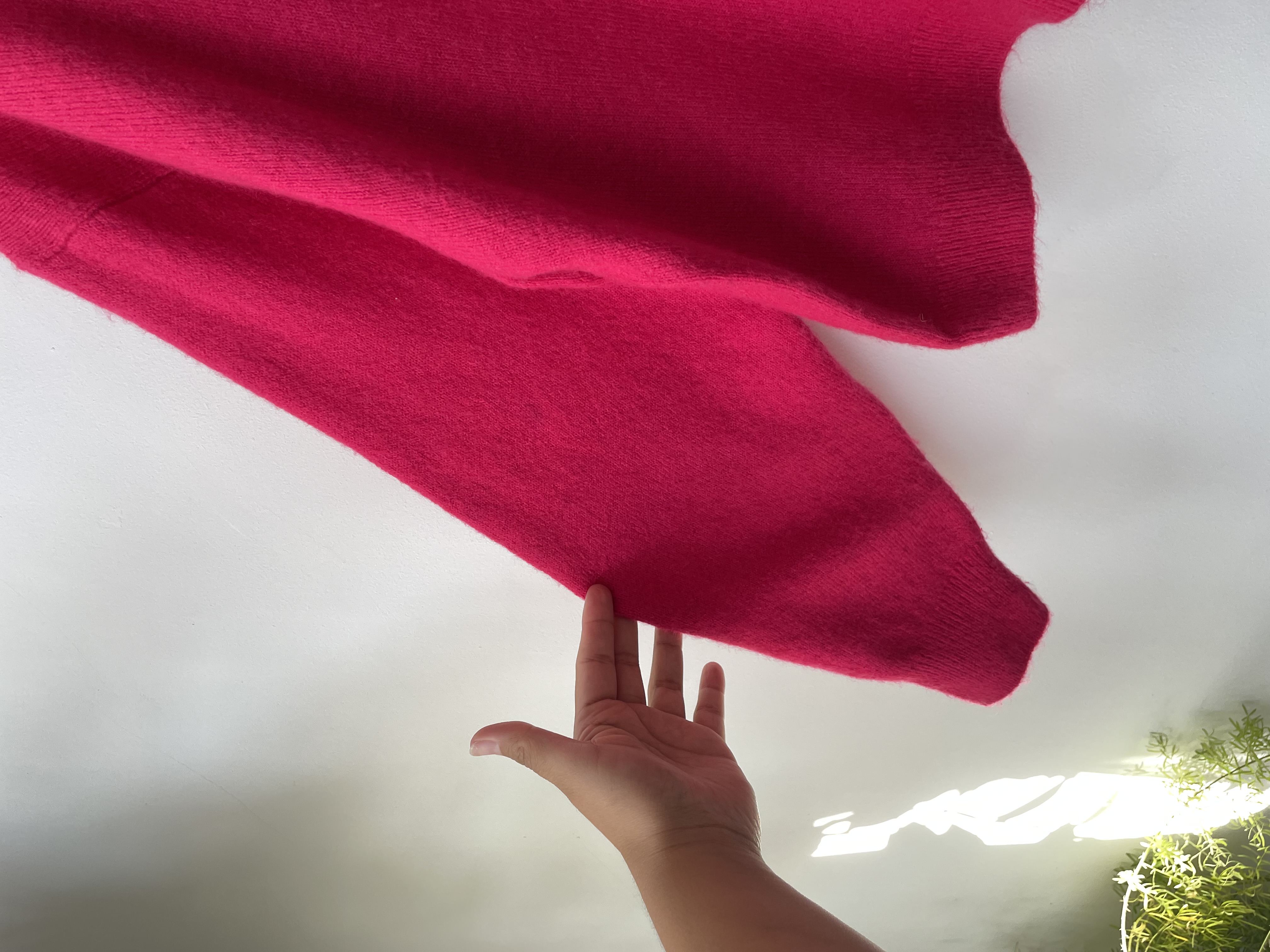 Sweater fucsia. Talla: M oversized 3