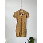 Vestido camel. Talla: S 1