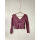 Blusa encaje. Talla: S  1