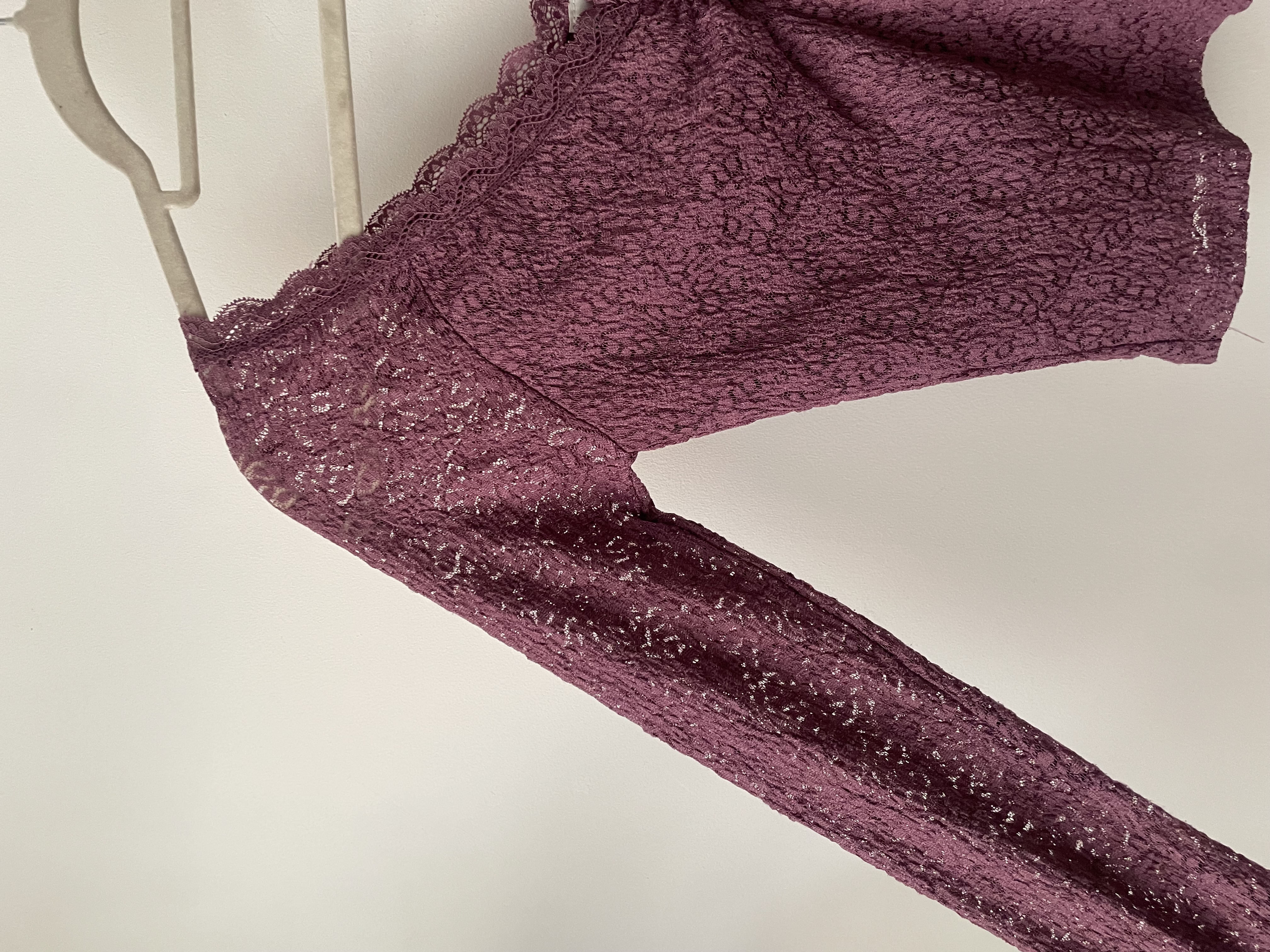 Blusa encaje. Talla: S  3