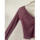 Blusa encaje. Talla: S  3