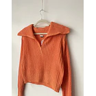 Sweater naranjo. Talla: XS holgado 2