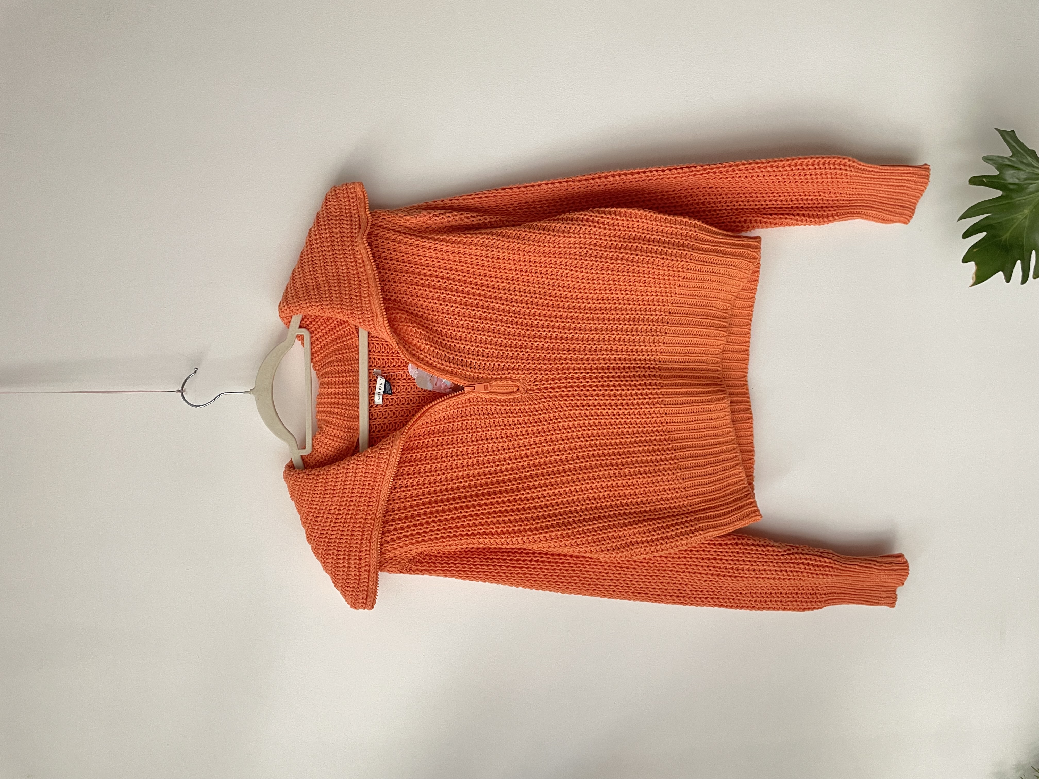 Sweater naranjo. Talla: XS holgado 1