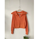 Sweater naranjo. Talla: XS holgado 1