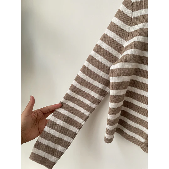 Cardigan rayas. Talla: XS