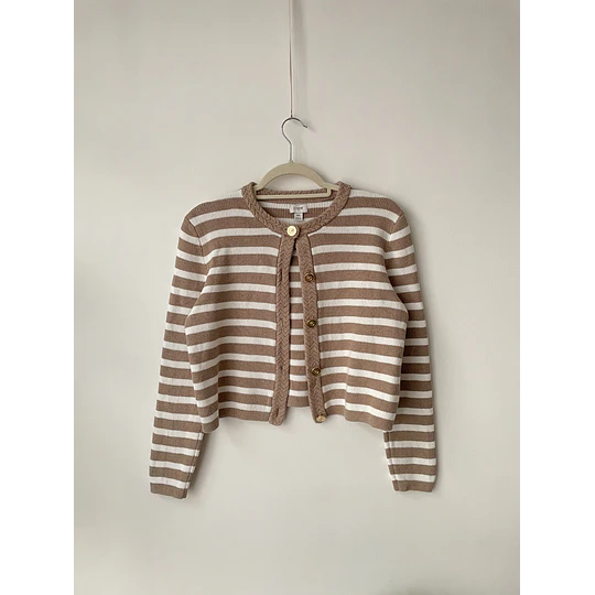 Cardigan rayas. Talla: XS