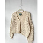 Cardigan crema. Talla: XS oversized  2