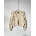Cardigan crema. Talla: XS oversized  1