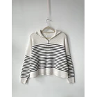 Sweater líneas cierre. Talla: S oversized 1