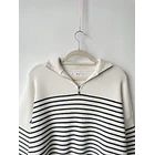 Sweater líneas cierre. Talla: S oversized 2