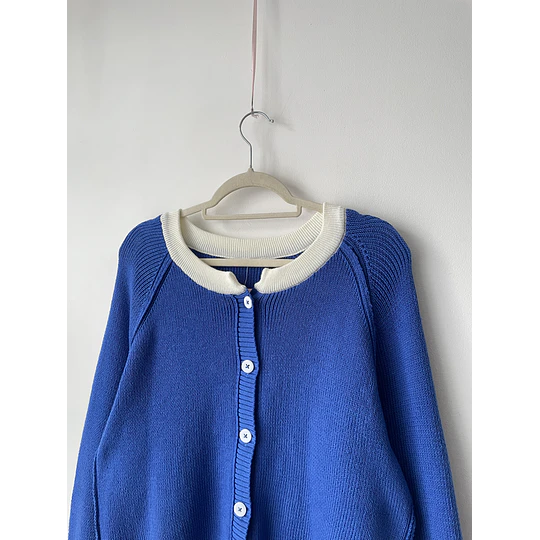 Cardigan azul. Talla: M/L
