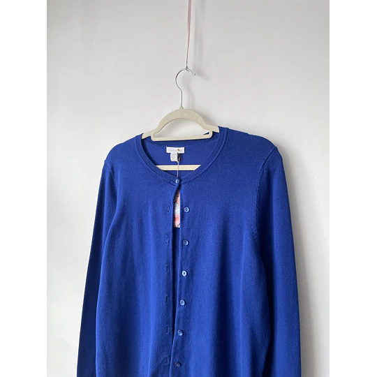 Cardigan hilo azu. Talla: XL