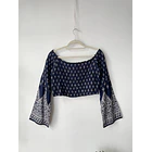 Blusa azul boho. Talla: L 1