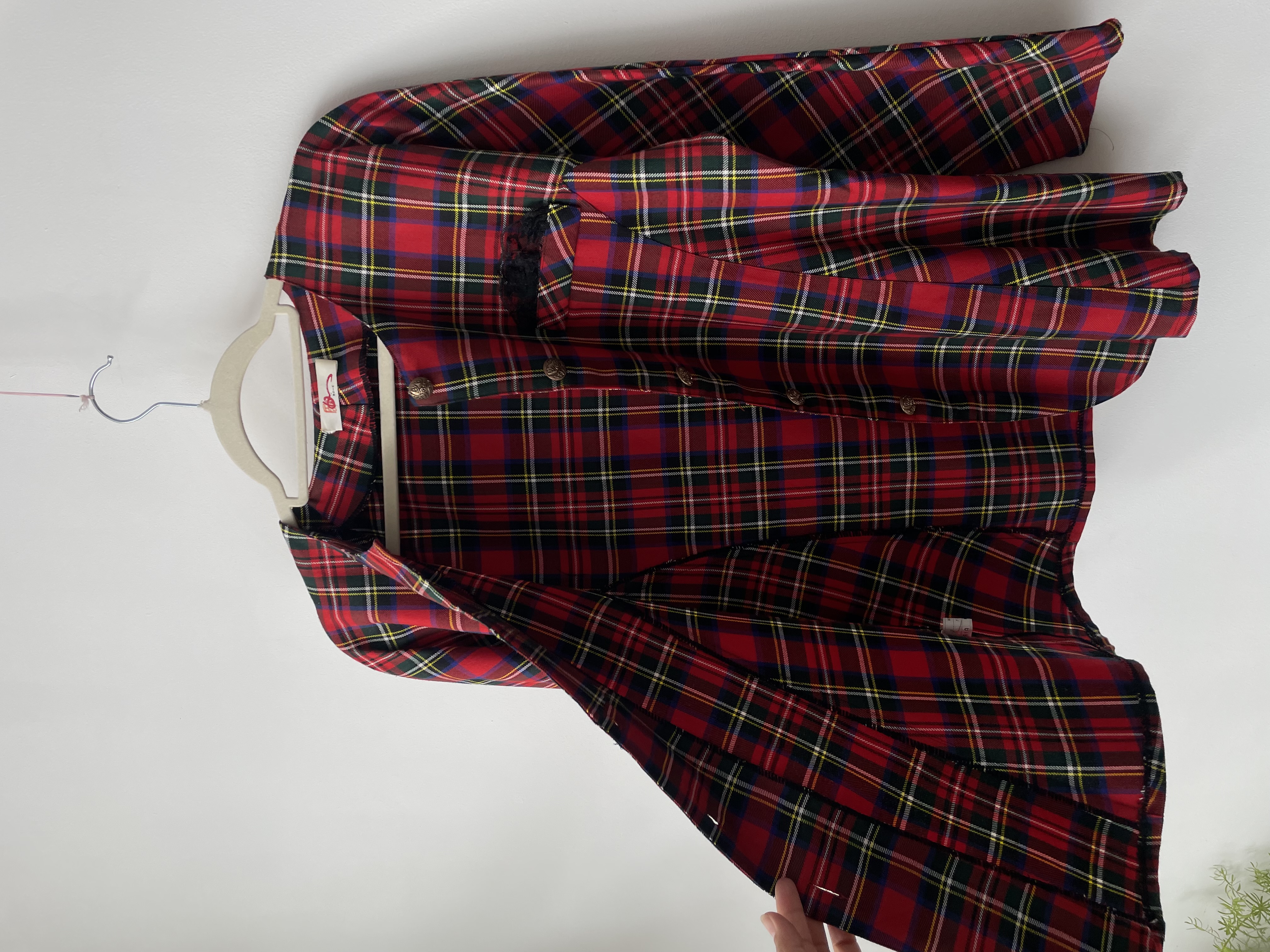 Chaqueta tartán. Talla: M 3