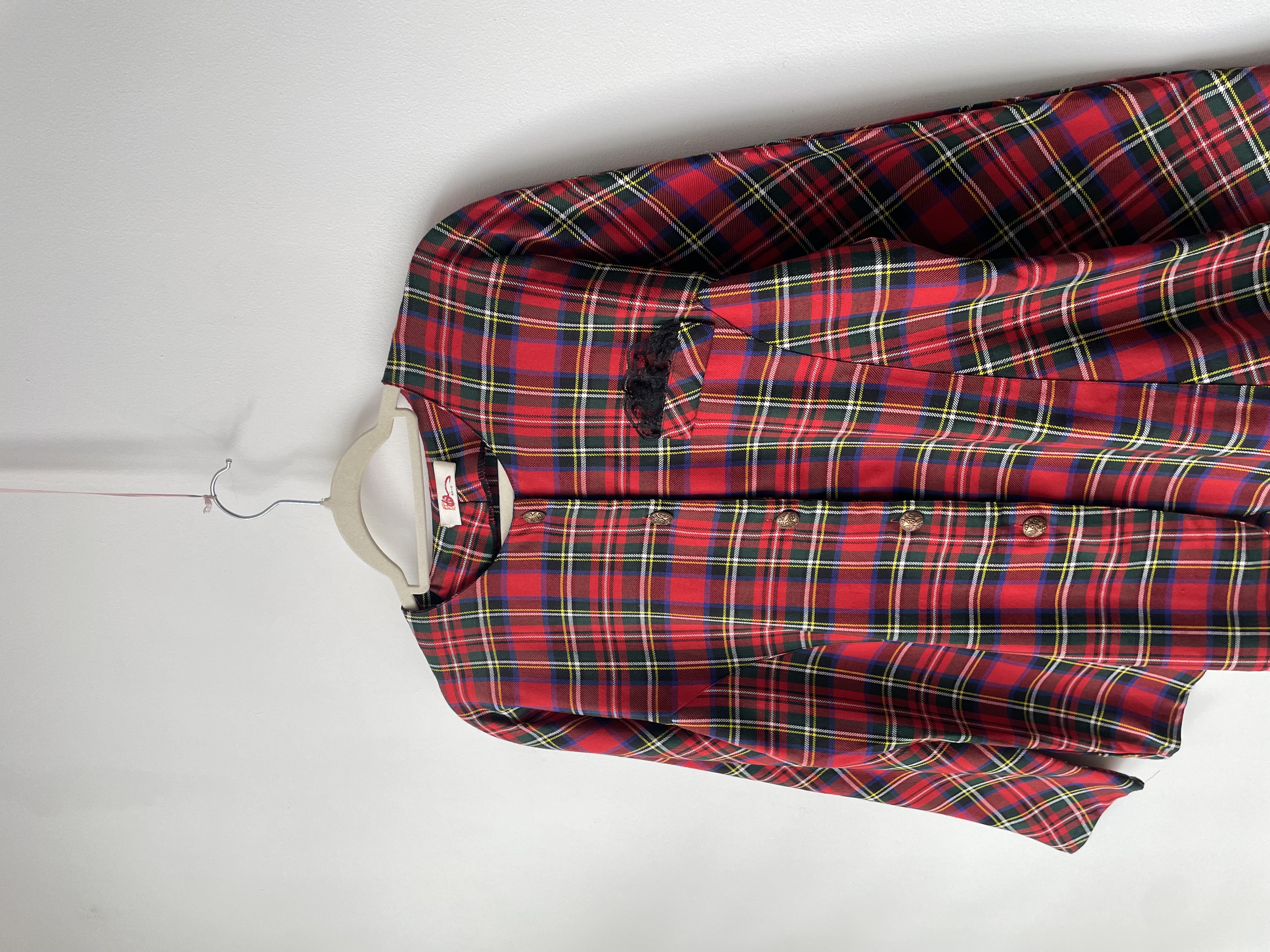 Chaqueta tartán. Talla: M 2