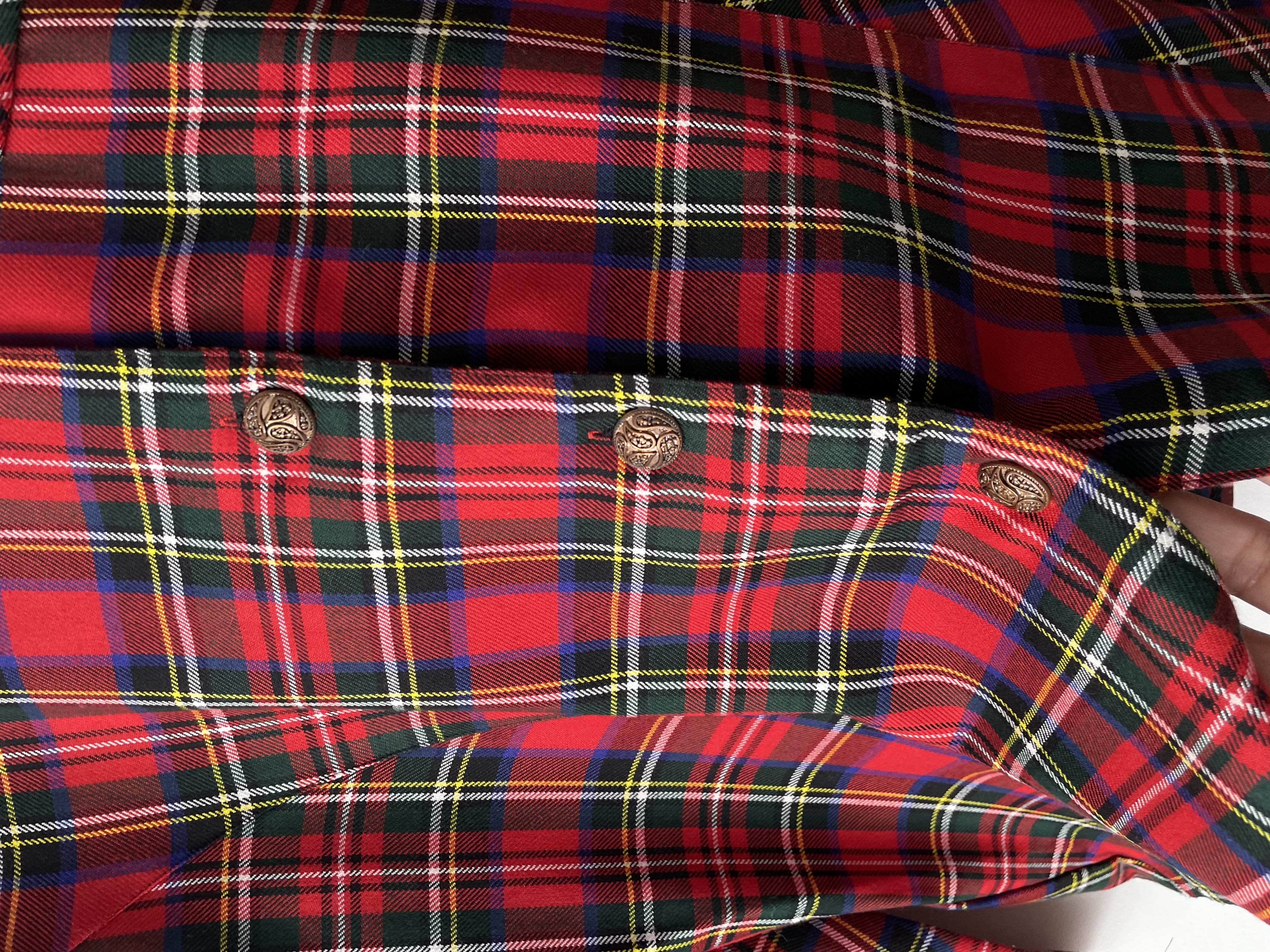 Chaqueta tartán. Talla: M 5