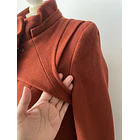 Abrigo terracota. Talla: 36 (xs)  3