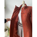 Abrigo terracota. Talla: 36 (xs)  4
