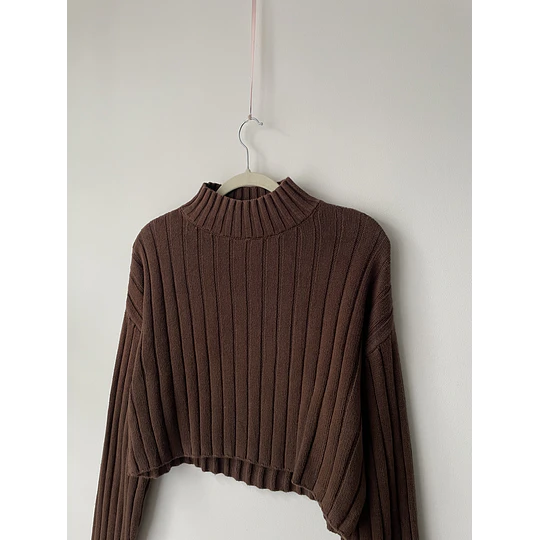 Sweater café. Talla: S holgado