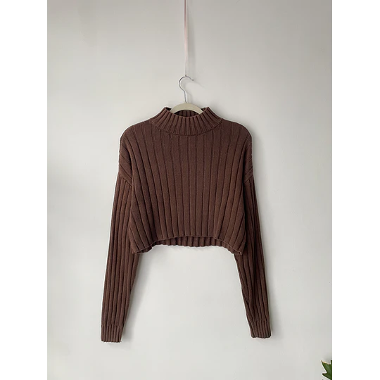 Sweater café. Talla: S holgado