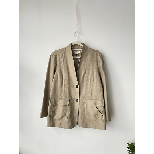 Blazer lino. Talla: 6/8 (38/40)