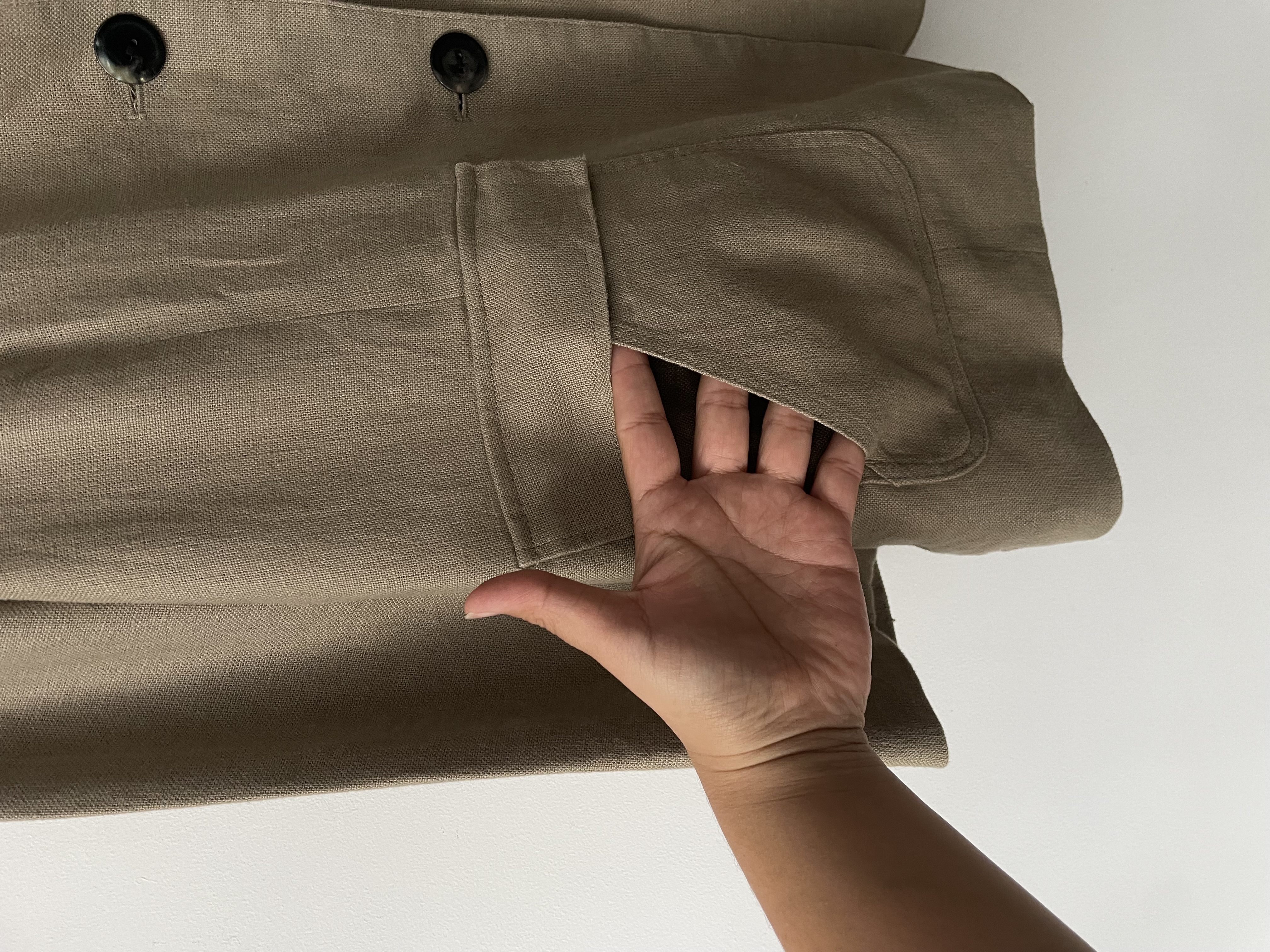 Blazer lino. Talla: 6/8 (38/40) 2