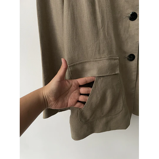 Blazer lino. Talla: 6/8 (38/40)