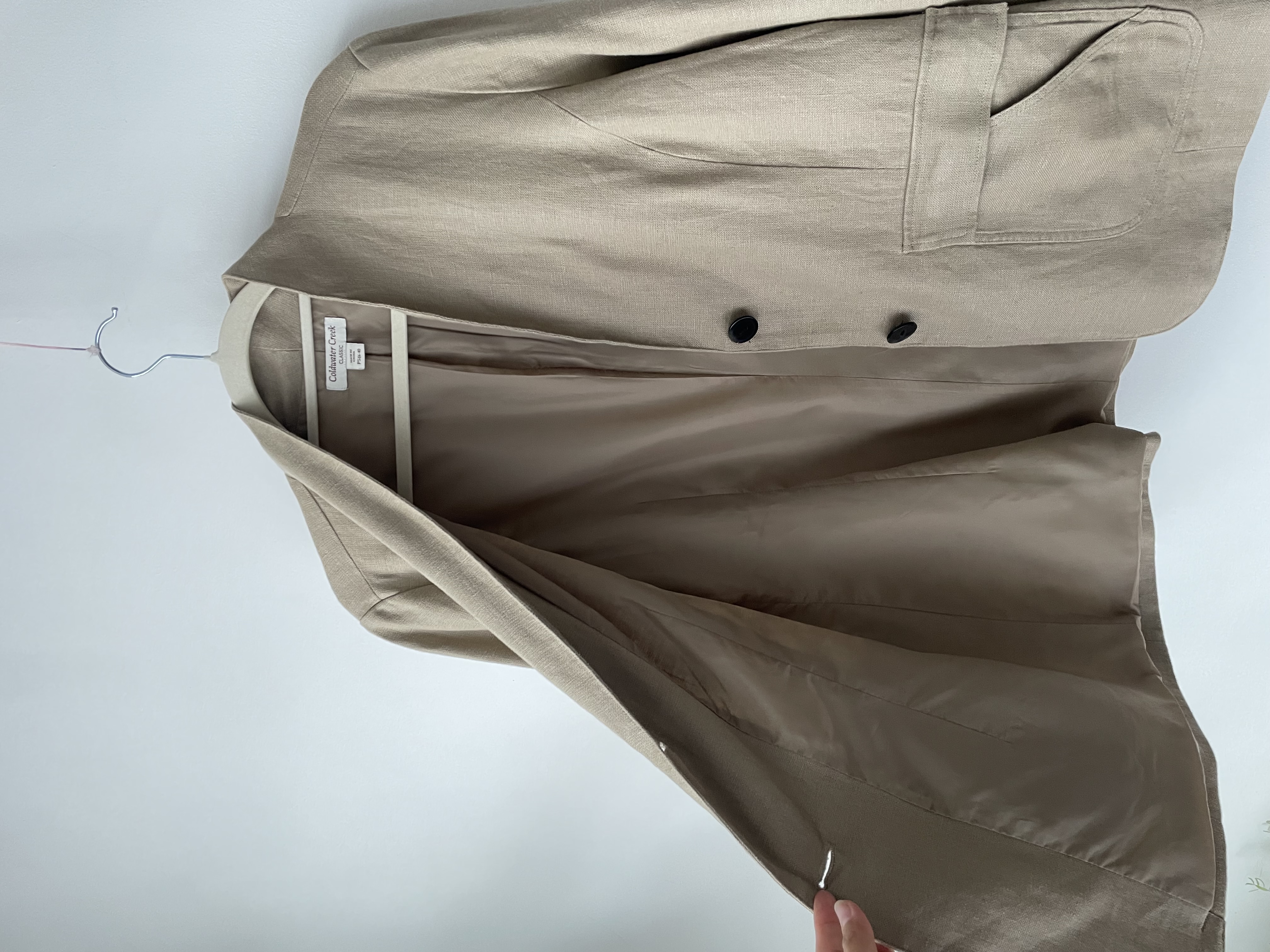 Blazer lino. Talla: 6/8 (38/40) 6