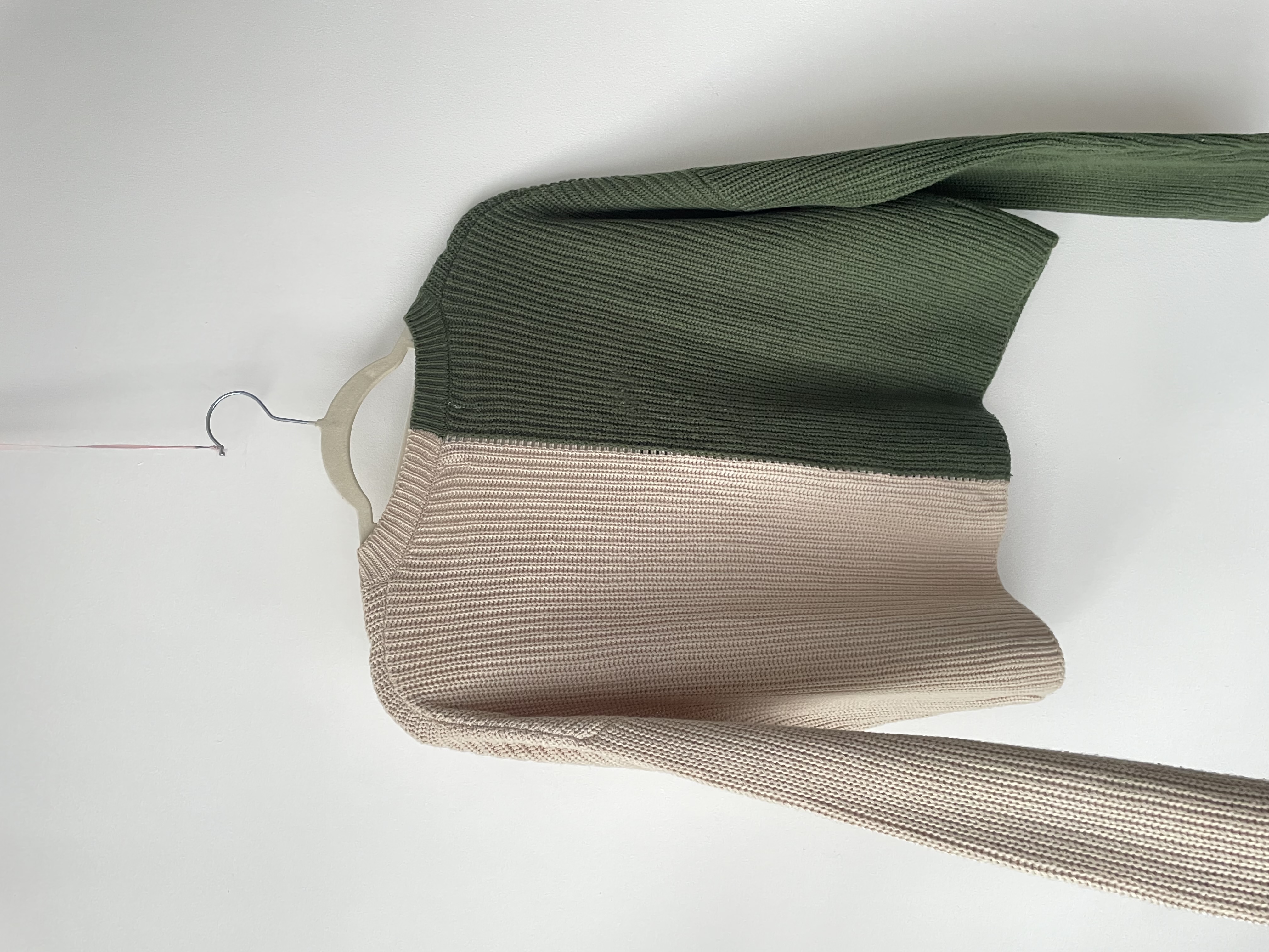 Cardigan bicolor. Talla: S holgado (m) 3