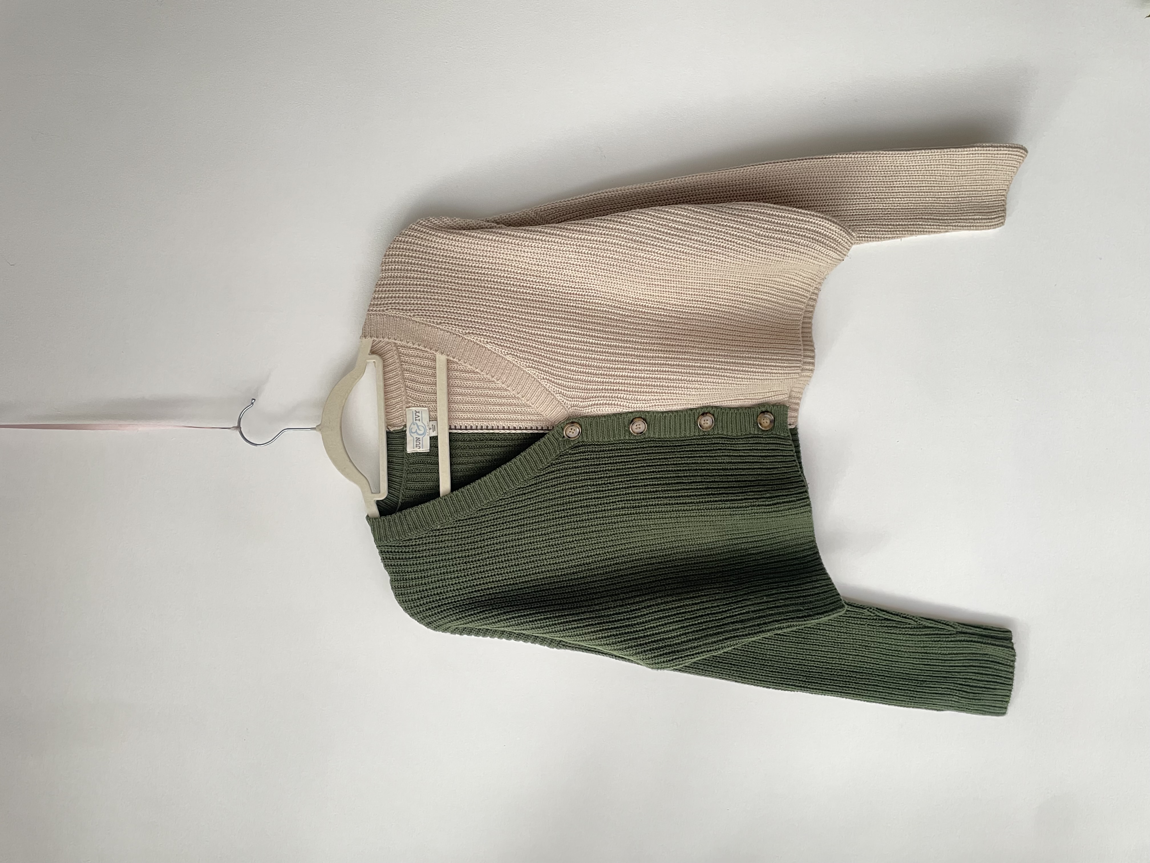 Cardigan bicolor. Talla: S holgado (m) 1