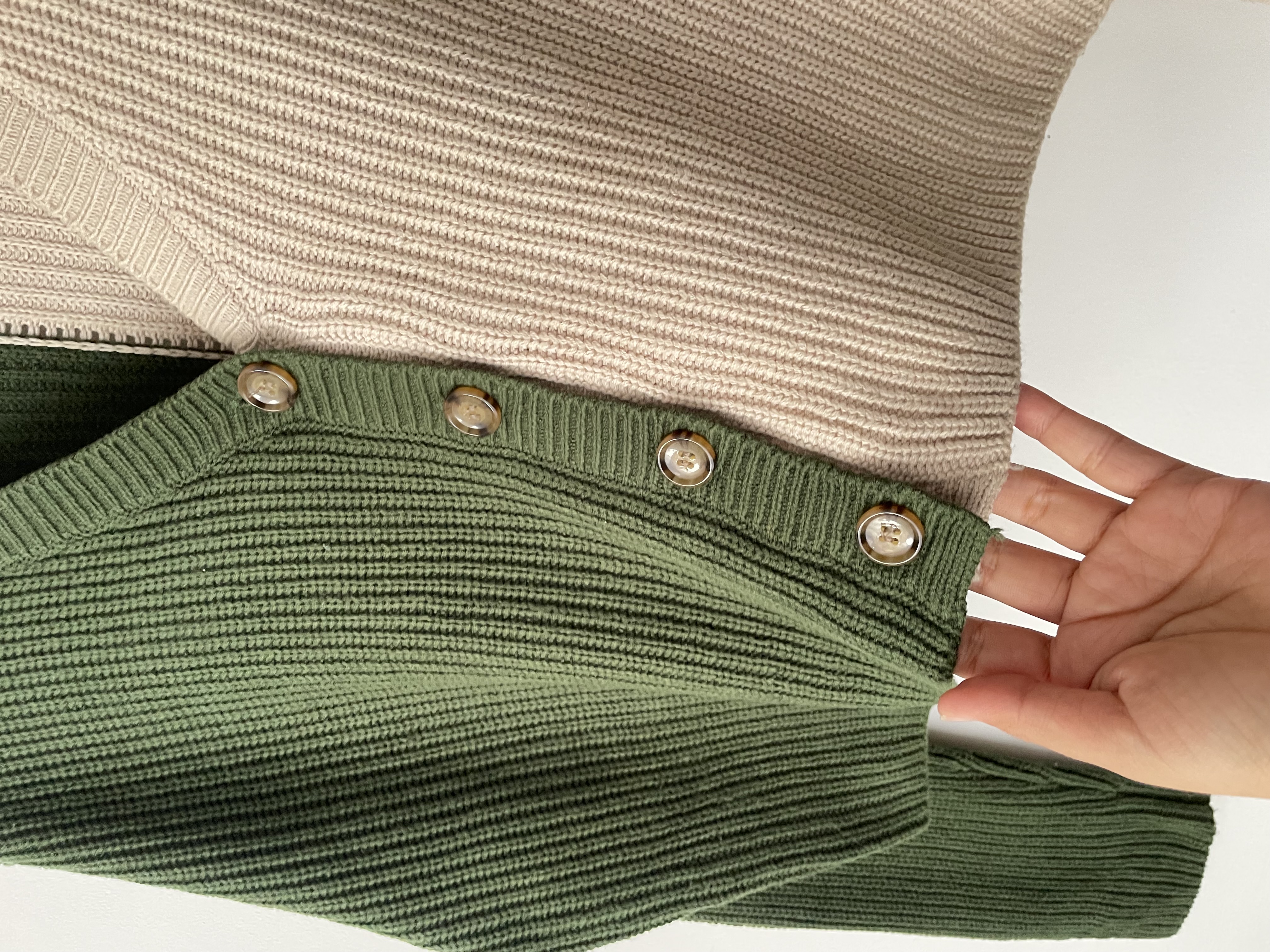 Cardigan bicolor. Talla: S holgado (m) 4