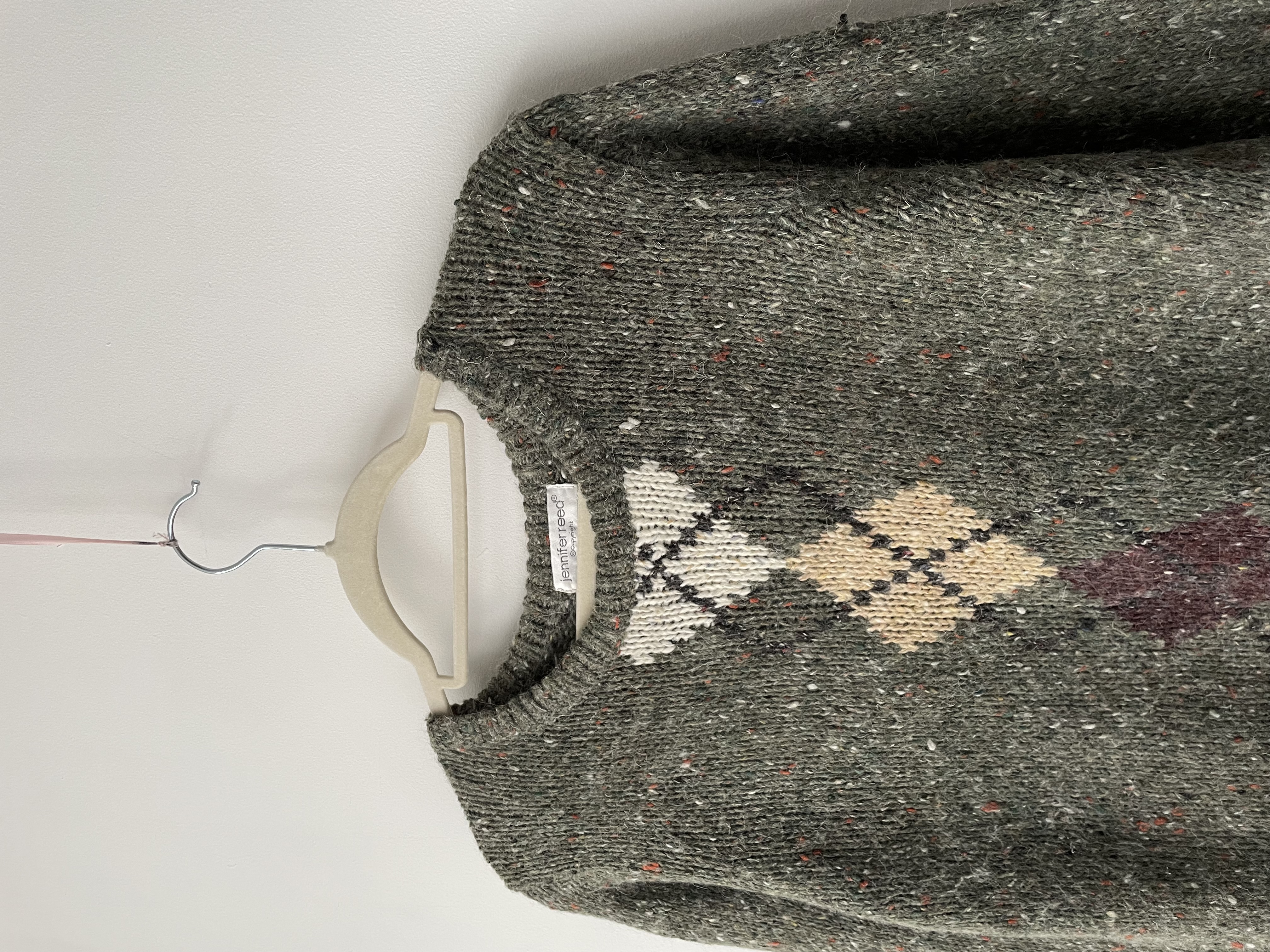 Sweater rombo seda y angora. Talla: M 3