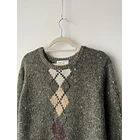 Sweater rombo seda y angora. Talla: M 3