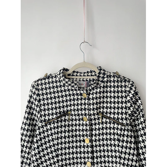 Chaqueta pata de gallo. Talla: XL chico (M)