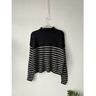 Sweater tortuga rayas. Talla: XS oversized 1