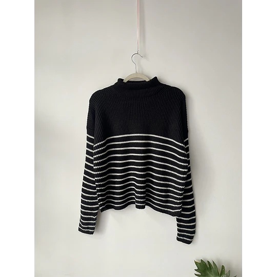 Sweater tortuga rayas. Talla: XS oversized