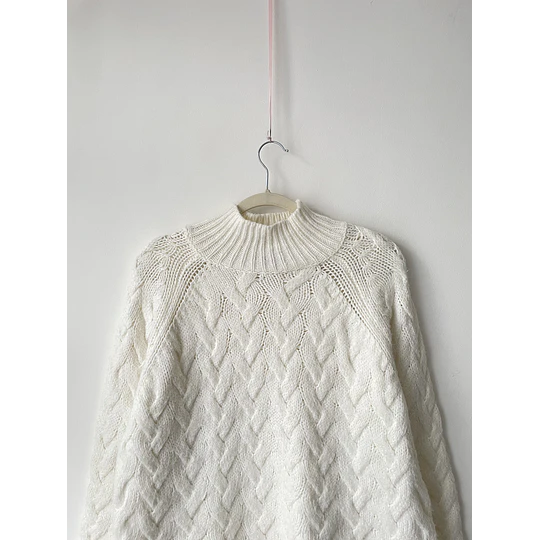 Sweater espiga. Talla: S oversized