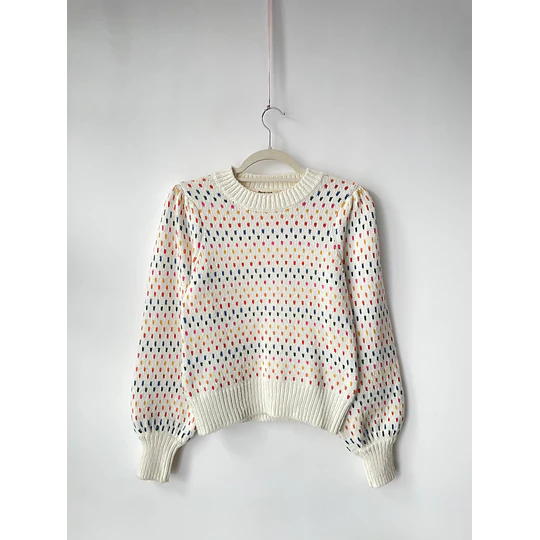 Sweater pintas. Talla: XS