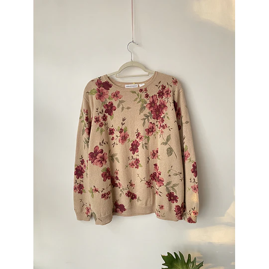 Sweater flores. Talla: 2XL