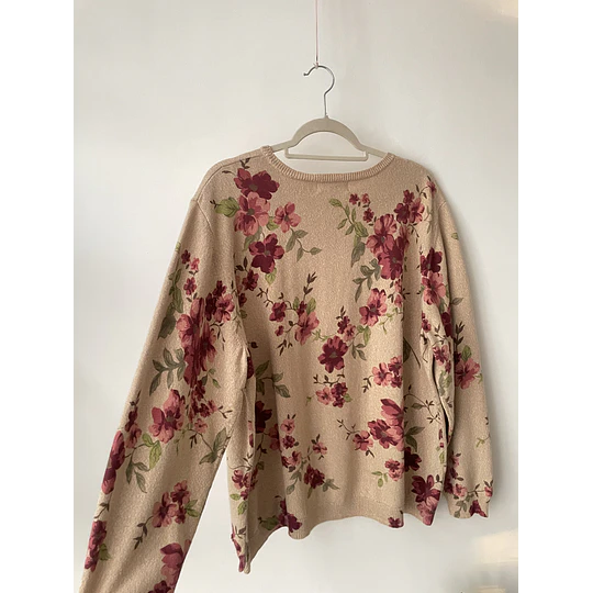 Sweater flores. Talla: 2XL