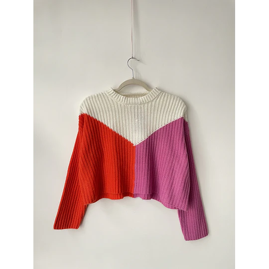 Sweater flecha. Talla: XS holgado