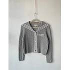 Cárdigan marinero gris. Talla: XS 1