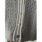 Cárdigan marinero gris. Talla: XS 4