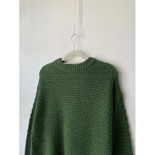 Sweater verde. Talla: S oversized