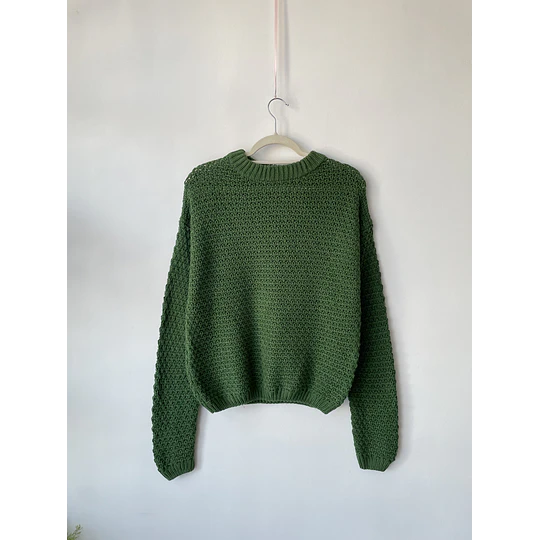 Sweater verde. Talla: S oversized